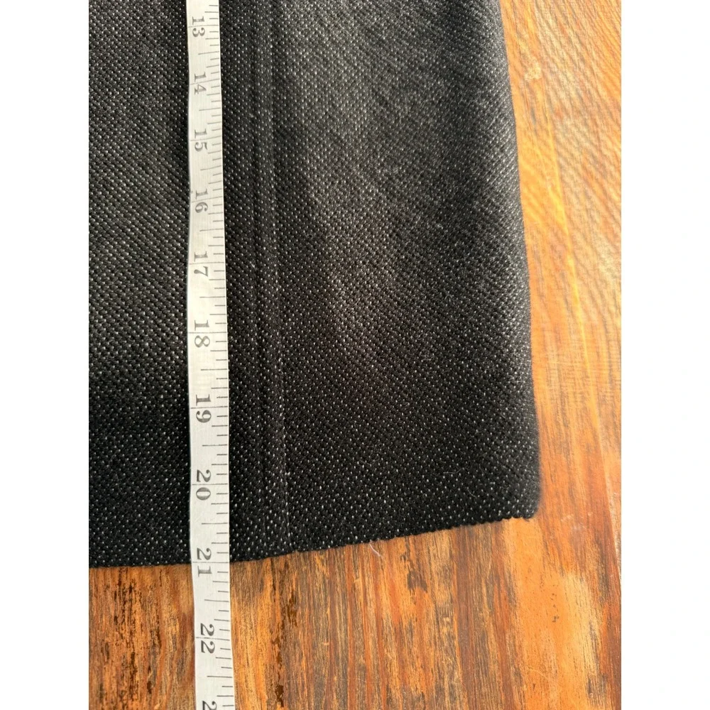 A6 Marc by Marc Jacobs Wool Pencil Skirt Velvet Trim Black Multi Tweed Modern